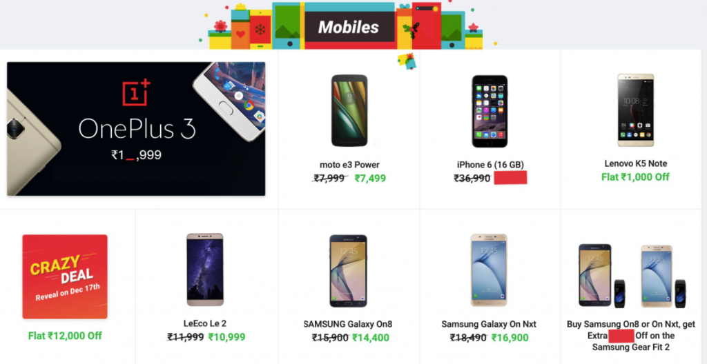 Flipkart Big Shopping Days Deals and Discounts